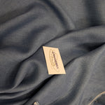 Lino melange blu