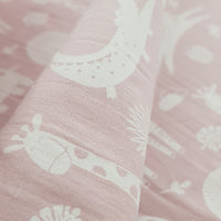 Tela jungle bimbo rosa