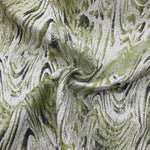 Broccato onde verdi 