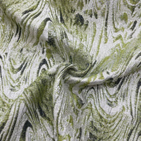 Broccato onde verdi 